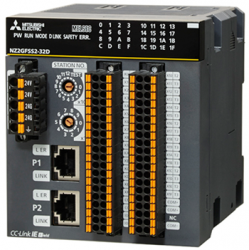 三菱cc-link NZ2GFCF1-32D 32點 DC24V（漏型）輸入，遠程模塊、FCN式